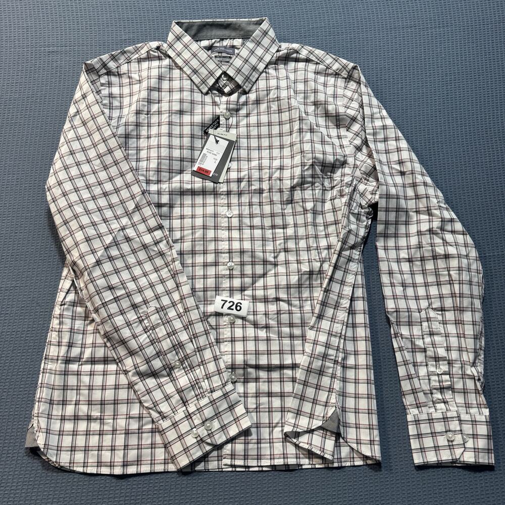 Van Heusen Men's Regular Fit Button Down Collar Dress Shirt Sz L Brand‎ New